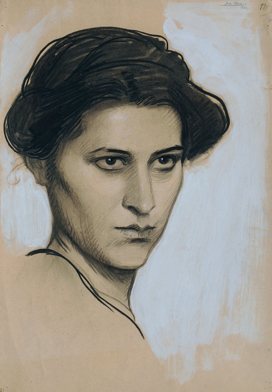 Jovem mulher en face de Josef Wawra