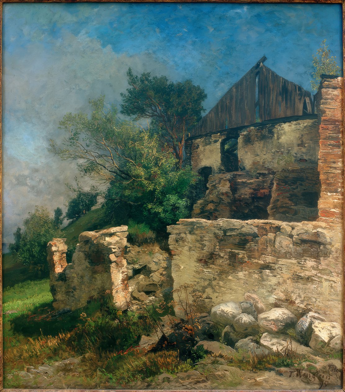 Antigo celeiro perto de Tölz de Josef Wenglein
