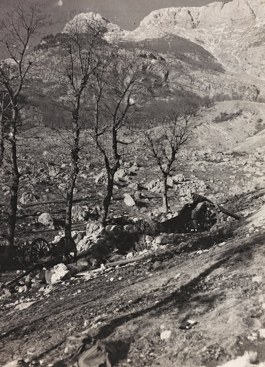 Álbum "Meine weltkriegs - Erinnerungen South-West Front (Caríntia, Itália, Tirol do Sul) (My world war - memories of the South-Western Front in Carinthia, Italy, Trentino-Alto Adige) 31/03/1915-12/11/1918 - Josef Zohles Wien ": zona de guerra (foto a p/b) de Josef Zohles
