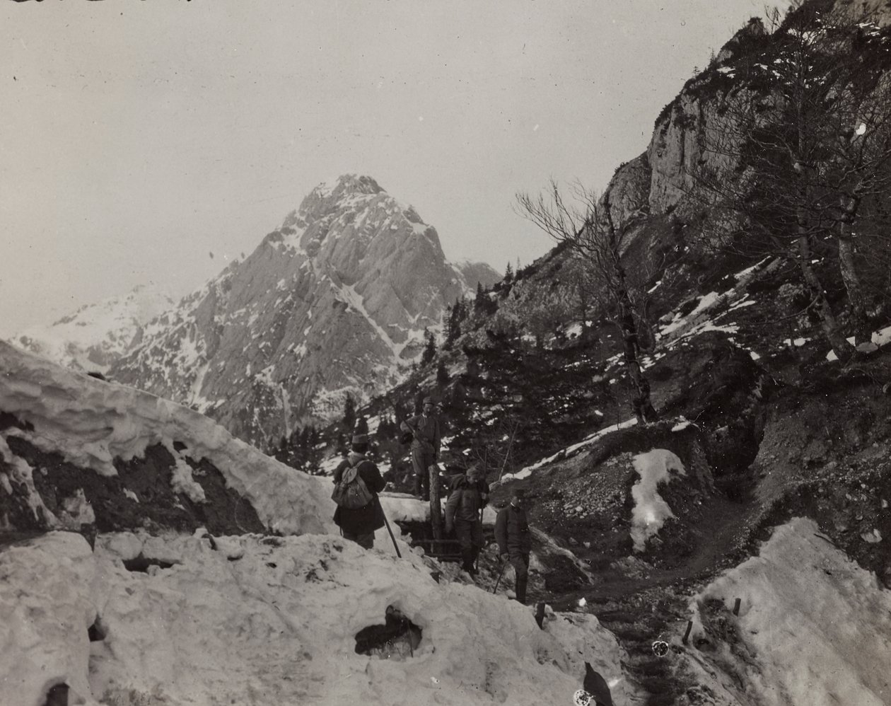 Álbum "Meine weltkriegs - Erinnerungen South-West Front (Caríntia, Itália, Tirol do Sul) (My world war - memories of the South-Western Front in Carinthia, Italy, Trentino-Alto Adige) 31/03/1915-12/11/1918 - Josef Zohles Wien ": Rosskofel (Monte Cavallo) ( de Josef Zohles