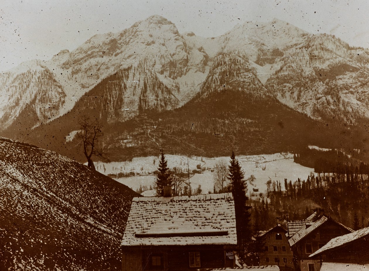 Álbum "Meine weltkriegs - Erinnerungen South-West Front (Caríntia, Itália, Tirol do Sul) (My world war - memories of the South-Western Front in Carinthia, Italy, Trentino-Alto Adige) 31/03/1915-12/11/1918 - Josef Zohles Wien ": Lesachtal (foto a p/b) de Josef Zohles