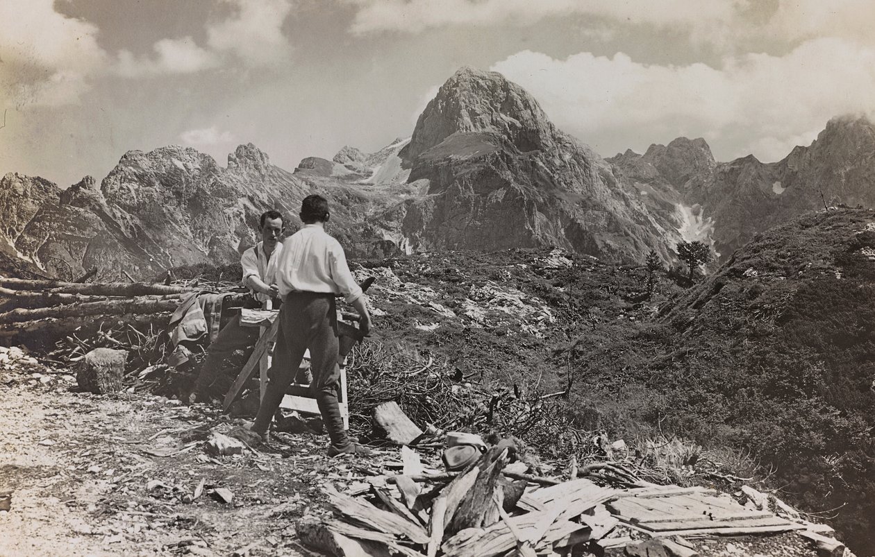 Album Meine weltkriegs - Erinnerungen Frente Sudoeste (Caríntia, Italien, Tirol do Sul) (Minha Guerra Mundial - memórias da Frente Sudoeste na Caríntia, Itália, Trentino Alto Adige) 31 III 1915 de Josef Zohles