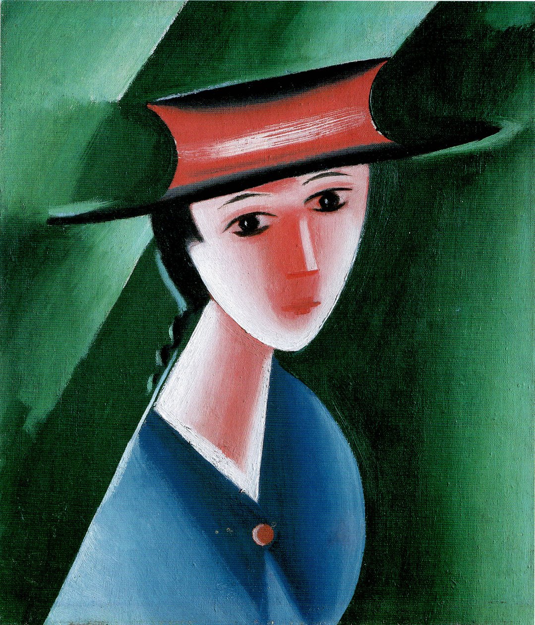 Menina com Red Hat, 1915 de Josef Čapek