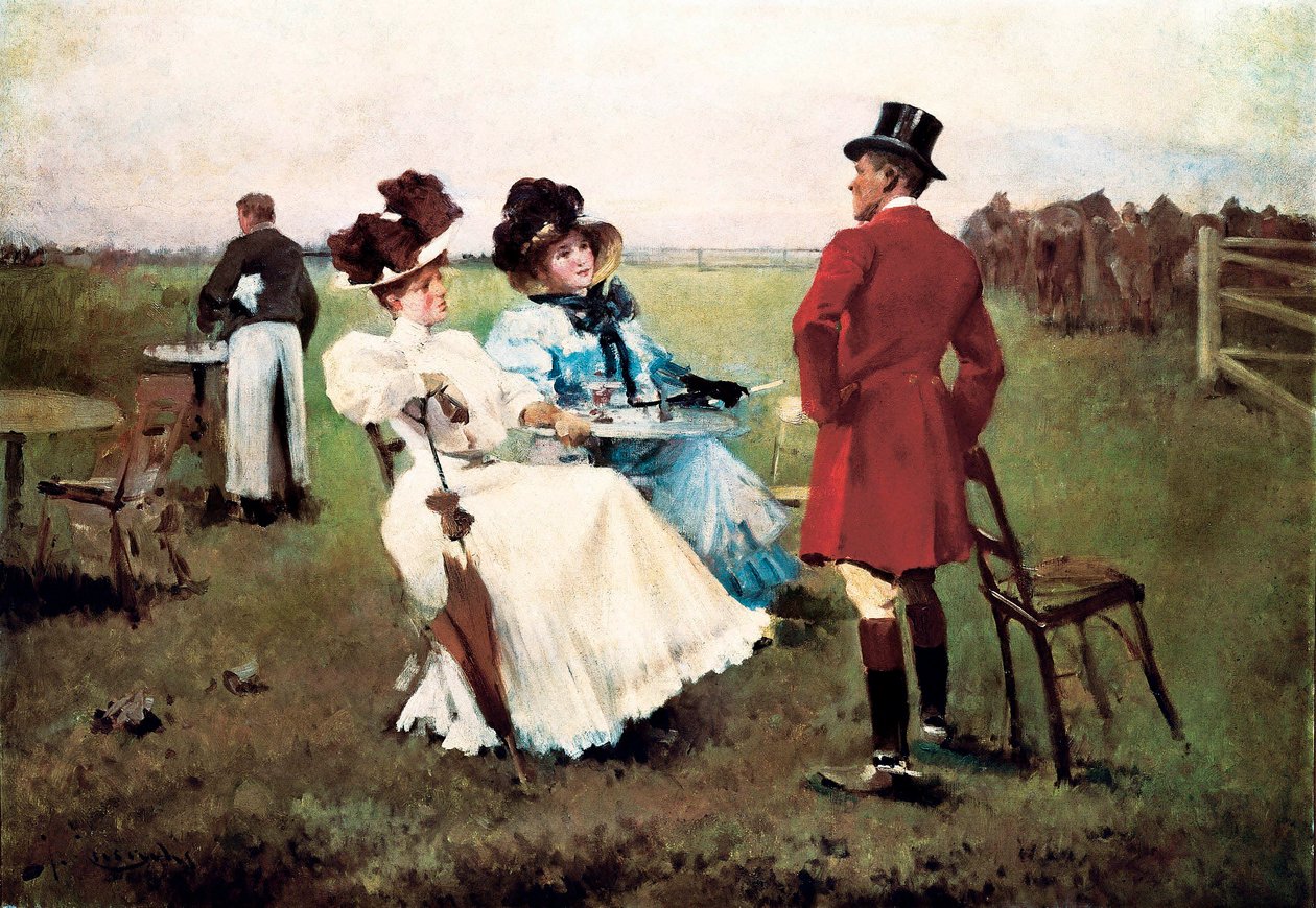 “" Dia na Campanha "" Pintura de Josep Cusachs i Cusachs (1851-1908). Barcelona. Mosteiro de Montserrat. Museu de Montserrat. de Josep Cusachs y Cusachs