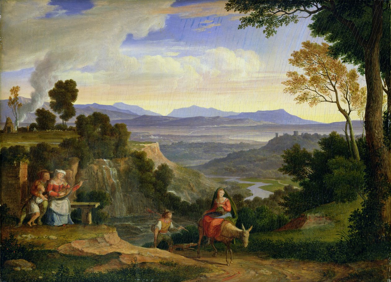 Na Ronciglione, 1815 de Joseph Anton Koch