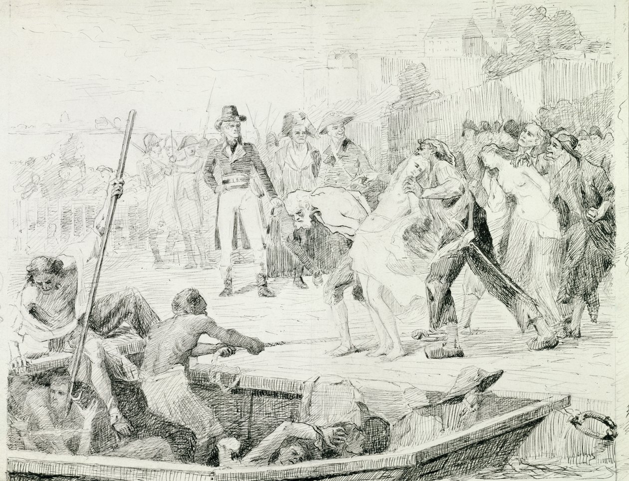 O Nantes Drownings em 1793 de Joseph Aubert