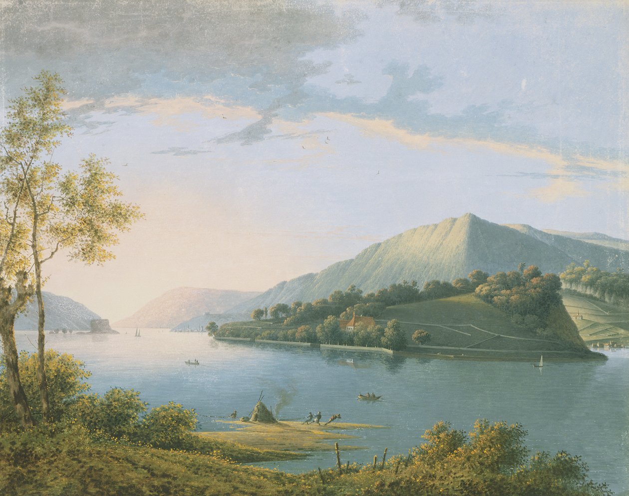 Paisagem ao longo do Reno de Joseph August Knip