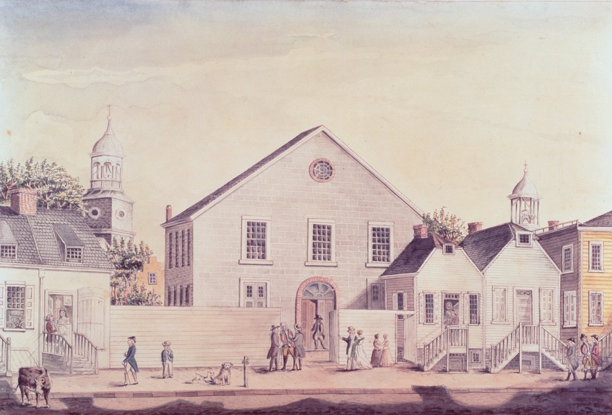 A primeira igreja episcopal metodista na América, 1868 de Joseph B. Smith