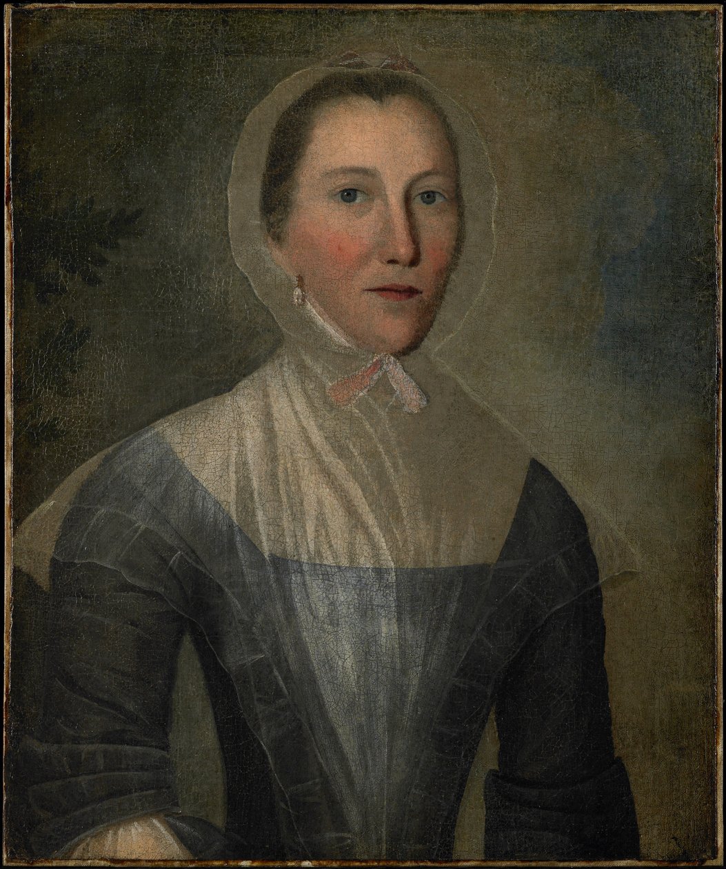 Retrato de Mary Crosswell, 1763 (tipo de óleo no tecido) de Joseph Badger