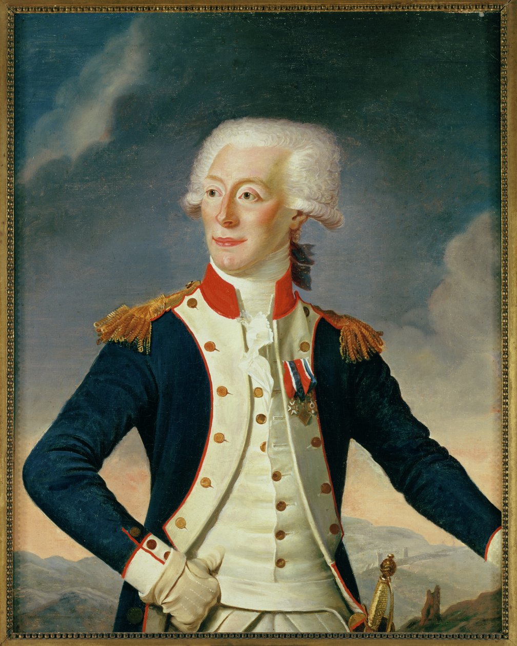 Marquês Marie-Joseph-Paul-Yves-Roch-Gilbert do Motier de Lafayette, 1790 de Joseph Boze