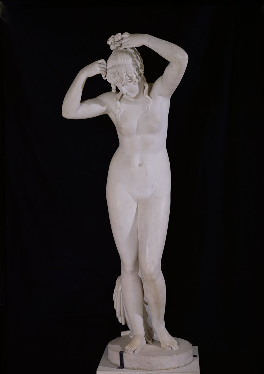 The Bather, 1808 (mármore) de Joseph Charles Marin