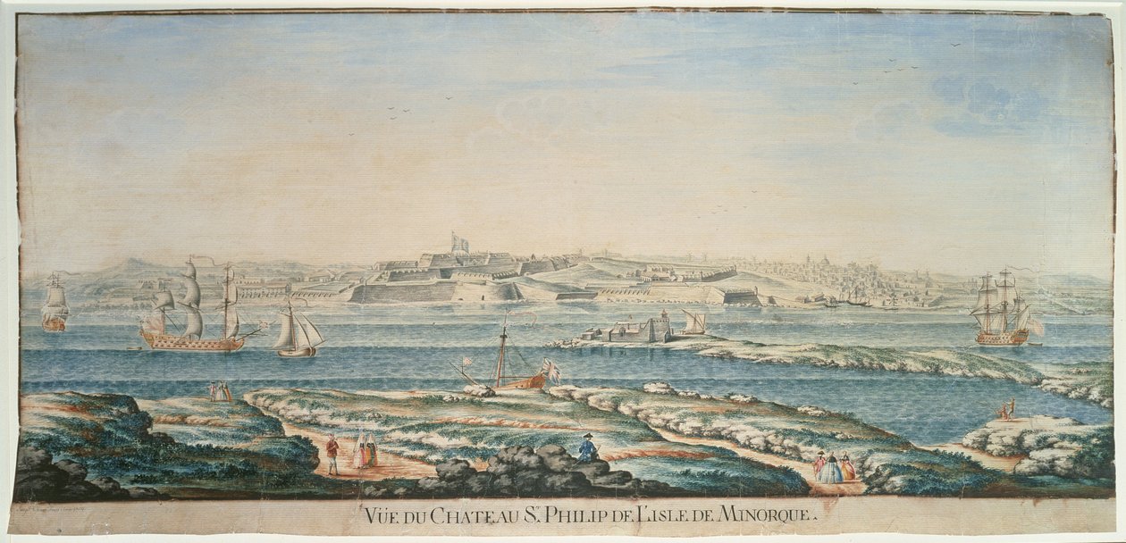 Vista, de, chateau, st. Philip, menorca de Joseph Chiesa