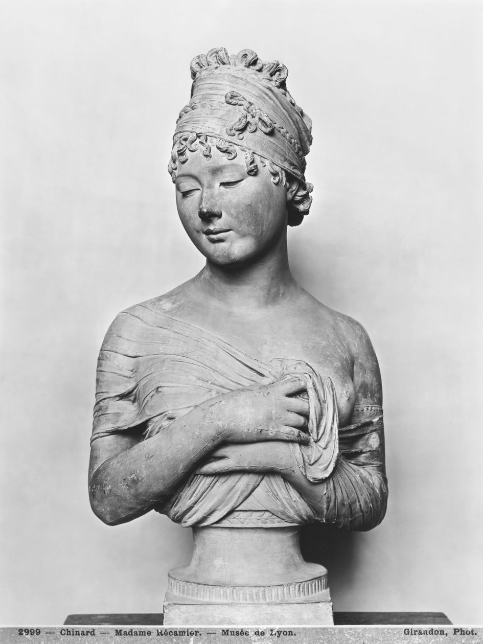 Juliette Recamier (1777-1849) c.1805-06 (mármore) (ver também 242735) de Joseph Chinard