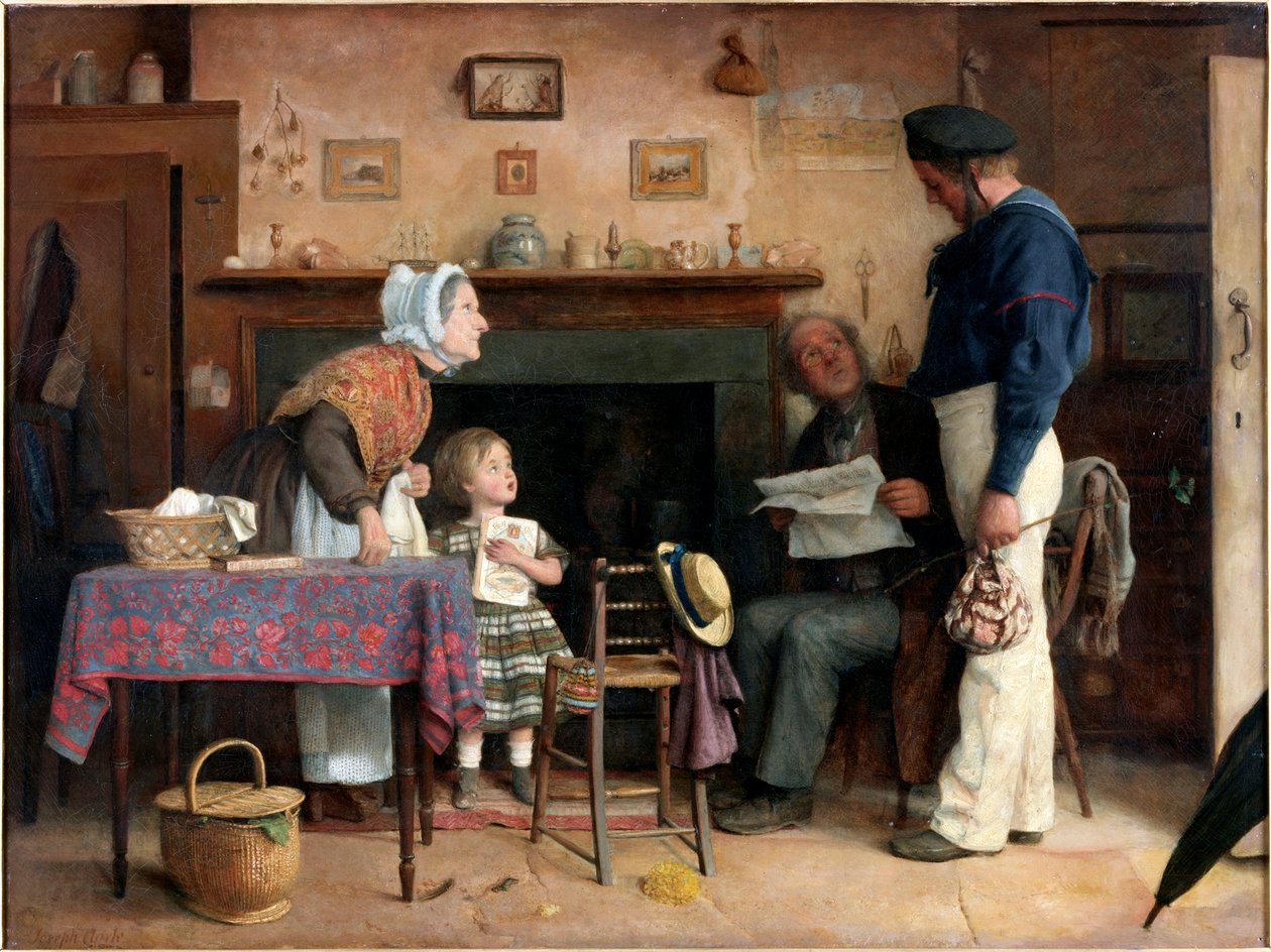 O retorno do fugitivo, c.1862 de Joseph Clark