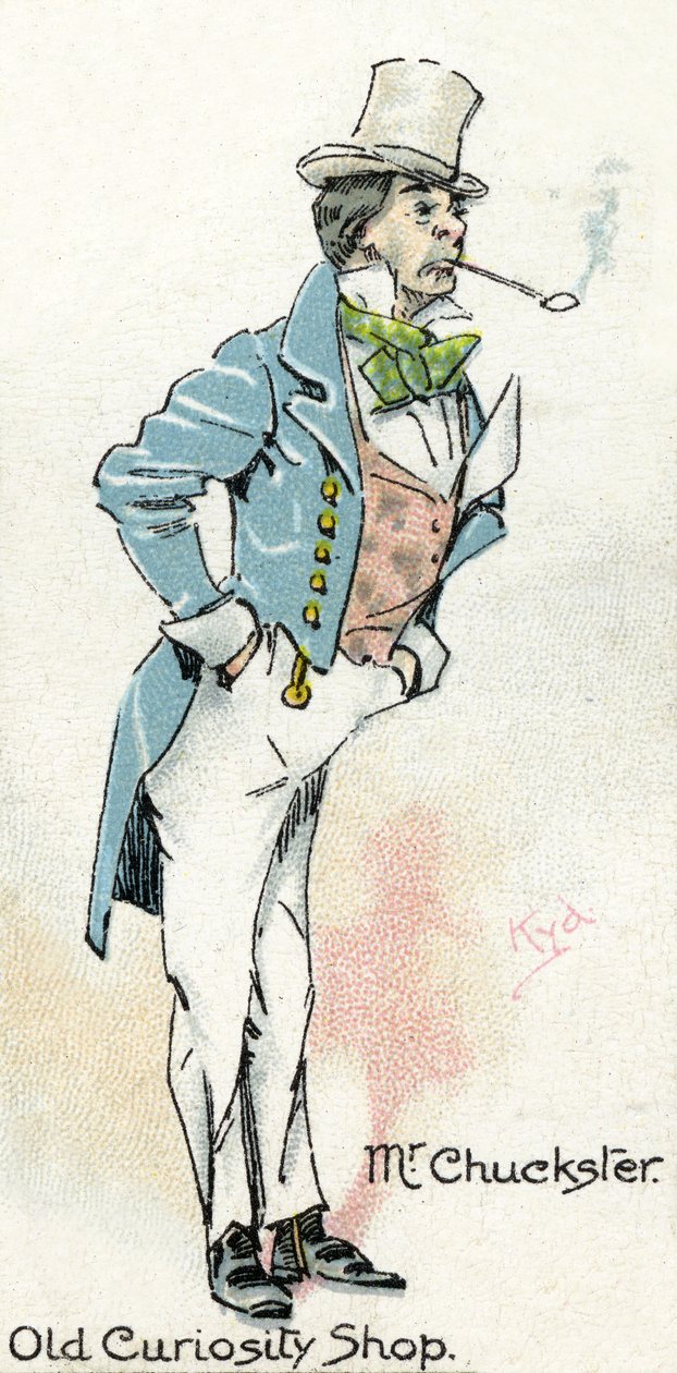 Sr. Chuckster, da "Old Curiosity Shop", de Charles Dickens, 1923 de Joseph Clayton Clarke