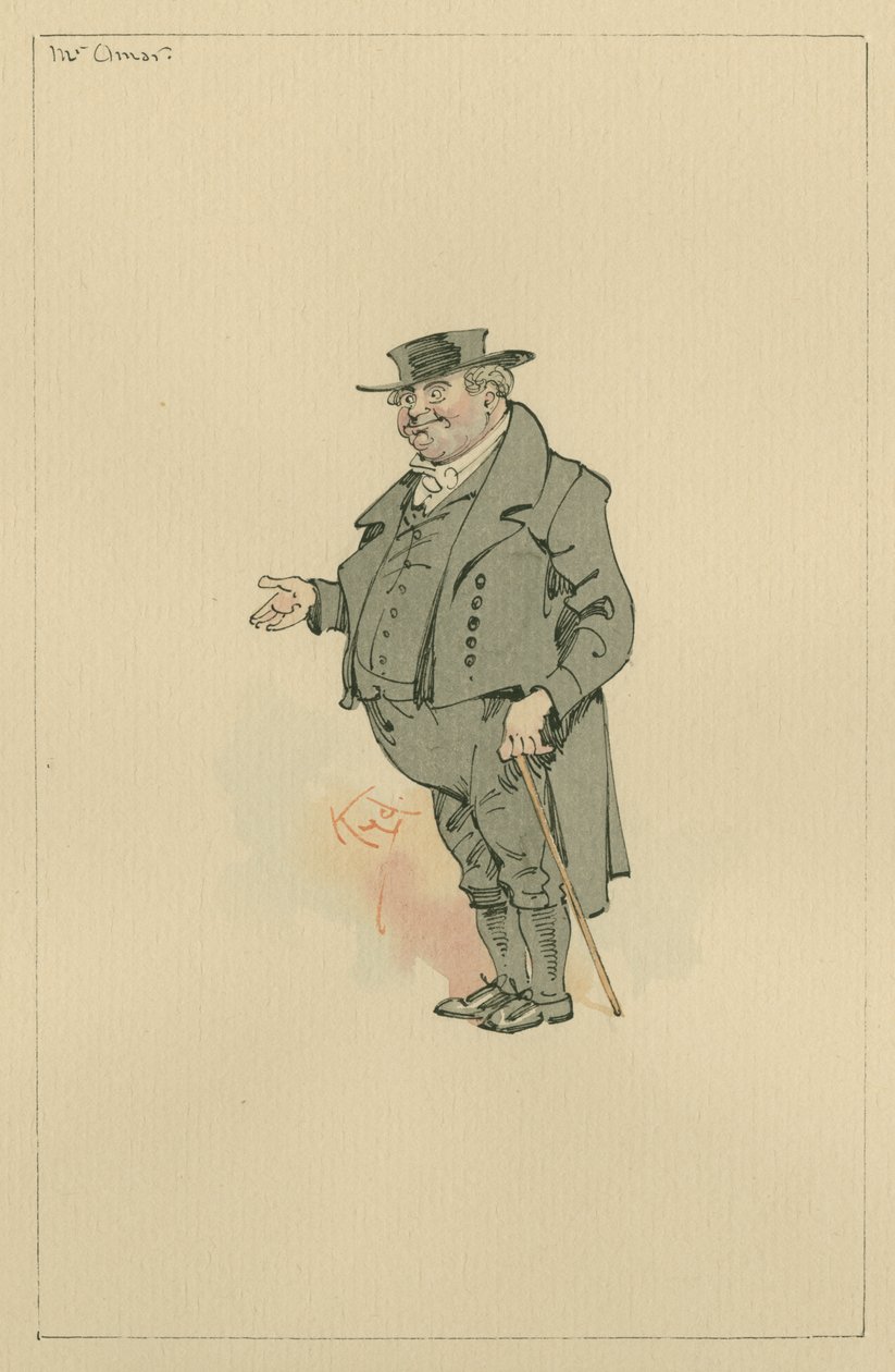Sr. Omar, c.1920s (caneta e tinta com wc no papel) de Joseph Clayton Clarke
