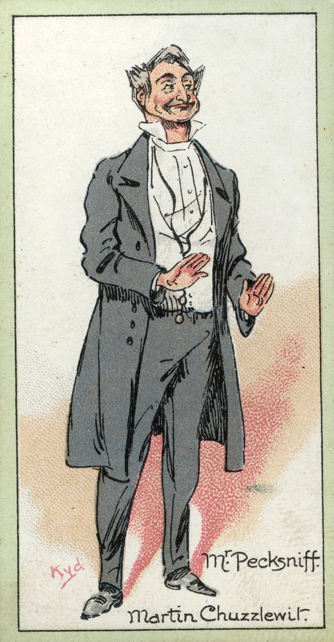 Sr. Pecksniff, de "Martin Chuzzlewit", de Charles Dickens, 1923 de Joseph Clayton Clarke