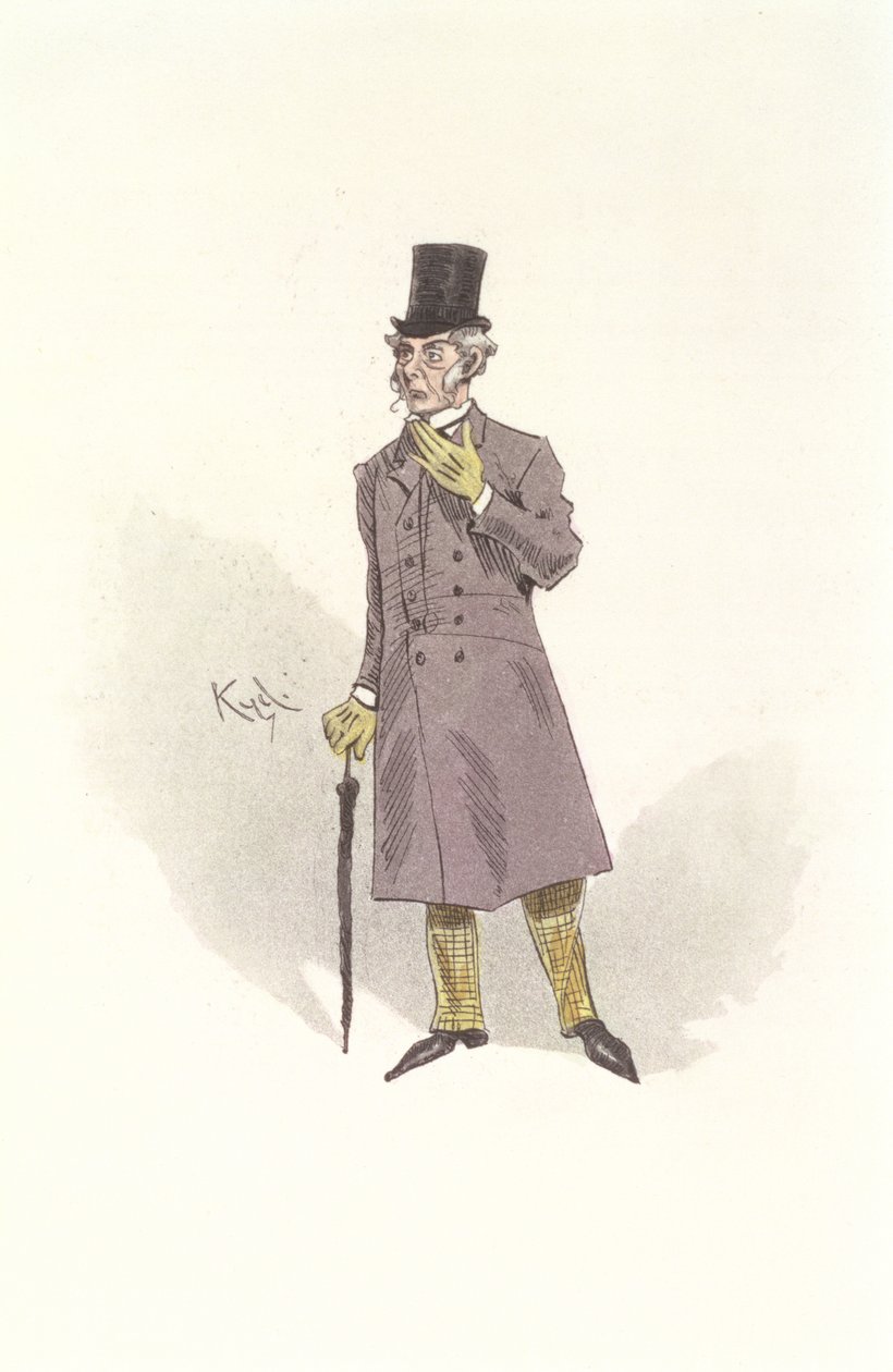 Sr. Podsnap, personagem de &39;Our Mutual Friend&39; de Charles Dickens (1812-1870) de Joseph Clayton Clarke