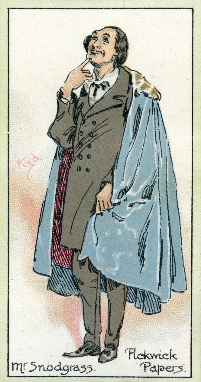Sr. Snodgrass, de &39;The Pickwick Papers&39;, de Charles Dickens, 1923 de Joseph Clayton Clarke