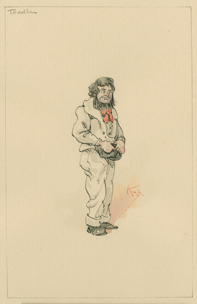 Sr. Toodle, c.1920s (caneta e tinta com wc no papel) de Joseph Clayton Clarke