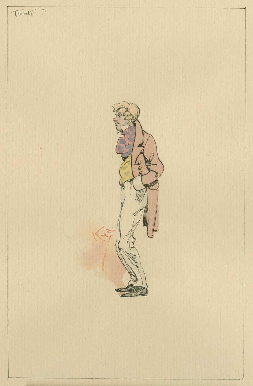 Sr. Toots, c.1920s (caneta e tinta com wc no papel) de Joseph Clayton Clarke