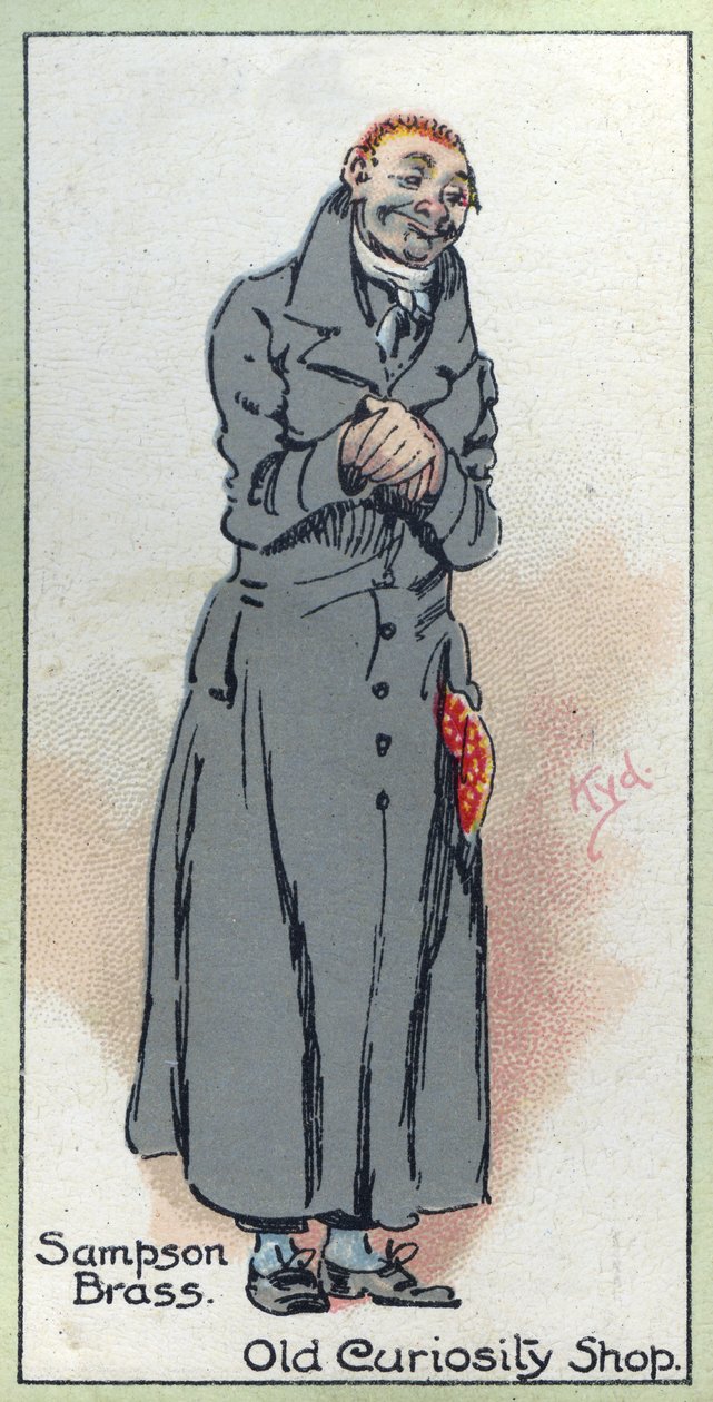 Sampson Brass, de "The Old Curiosity Shop", de Charles Dickens, 1923 de Joseph Clayton Clarke