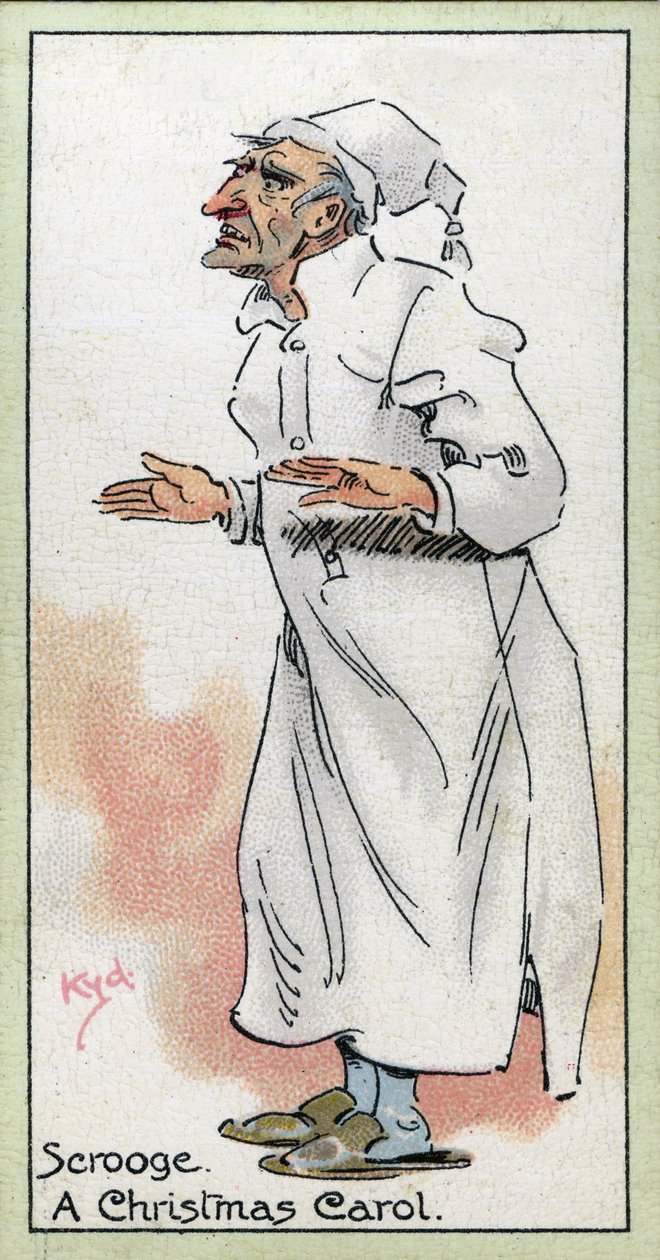 Scrooge, de &39;A Christmas Carol&39;, 1923 de Joseph Clayton Clarke