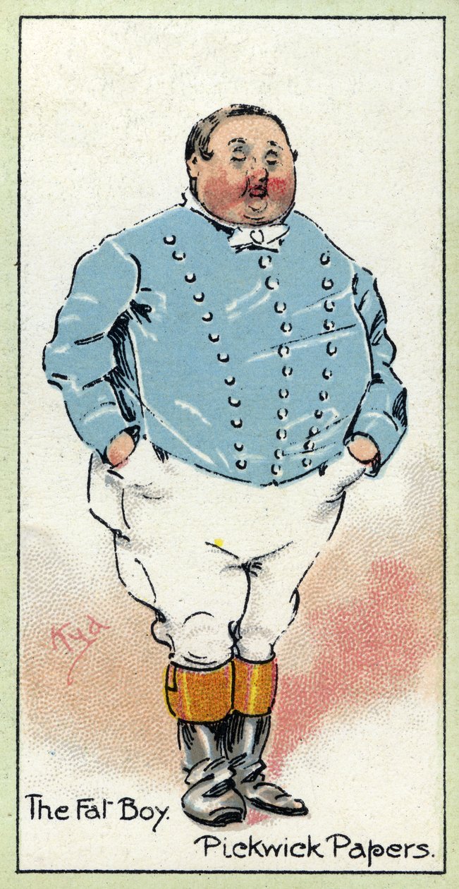 The Fat Boy, de &39;The Pickwick Papers&39;, de Charles Dickens, 1923 de Joseph Clayton Clarke