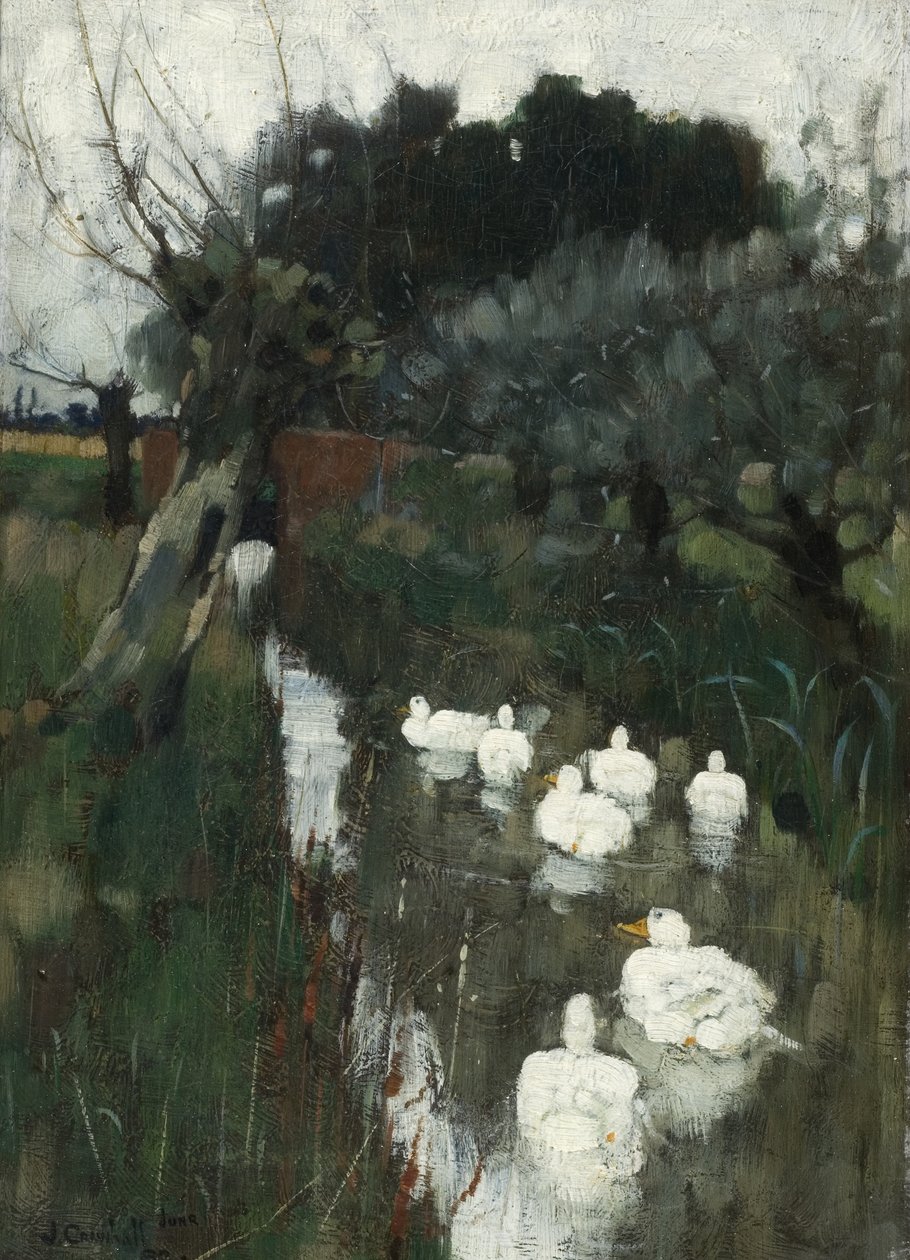 Um córrego de Lincolnshire, 1882 de Joseph Crawhall
