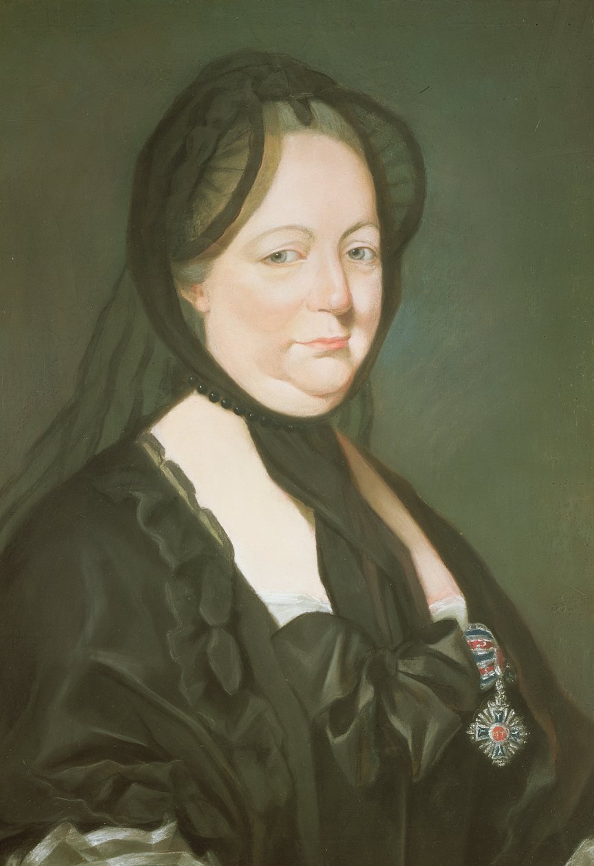 Maria Theresa, imperatriz da Áustria, em luto de Joseph Ducreux