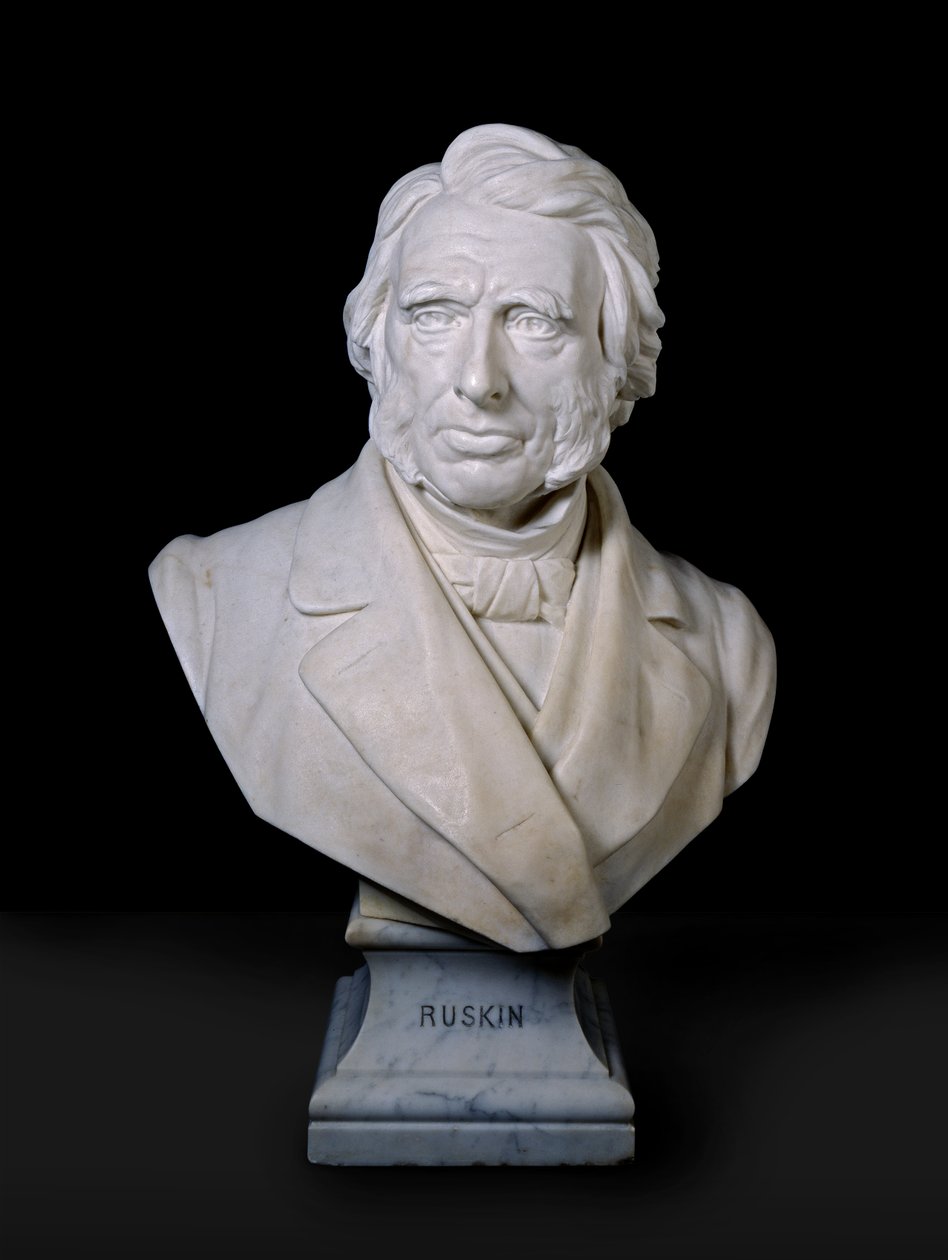 Busto do retrato de John Ruskin, 1881 (mármore) de Joseph Edgar Boehm