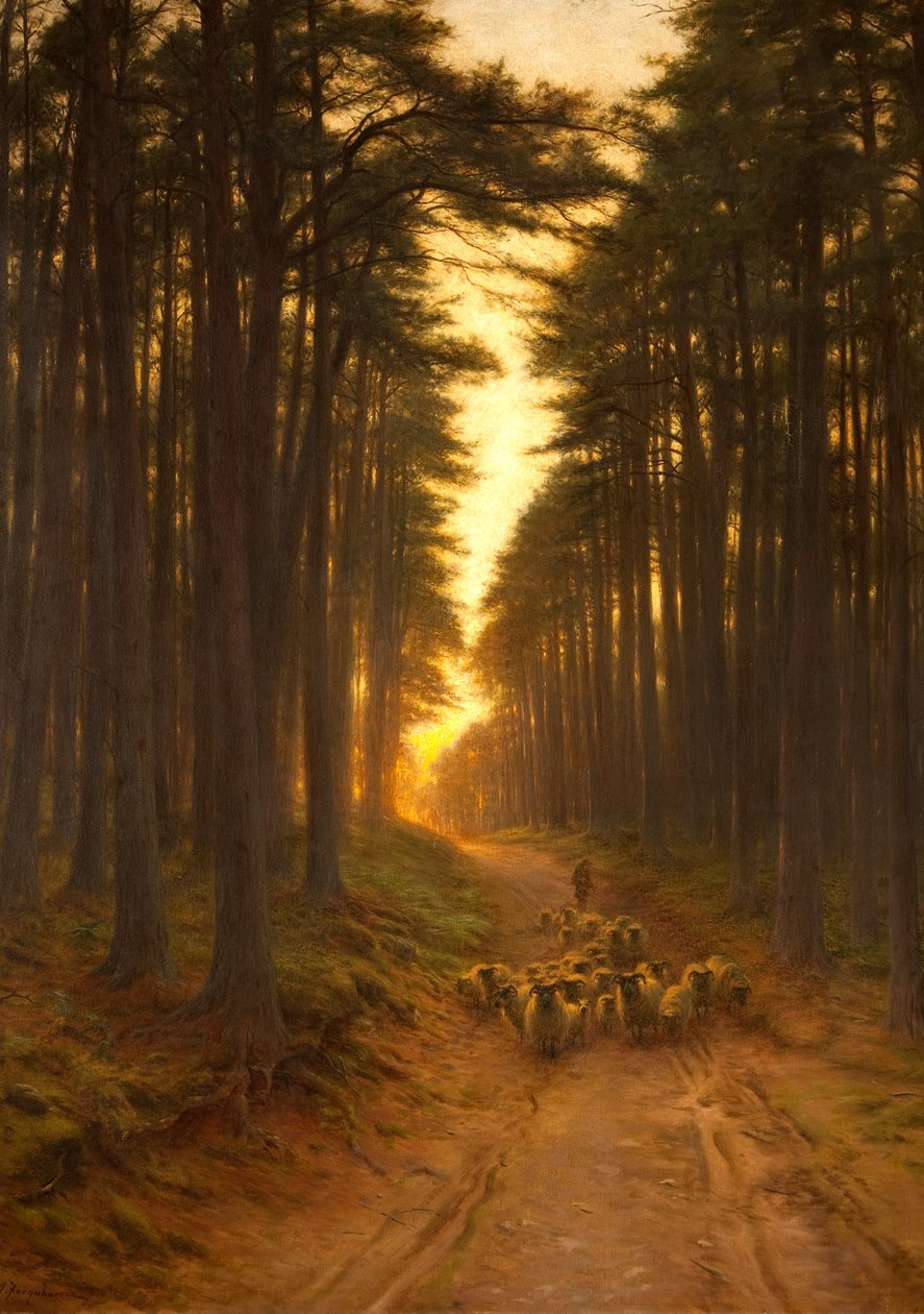 Agora chegou a noite ainda, c.1905 de Joseph Farquharson