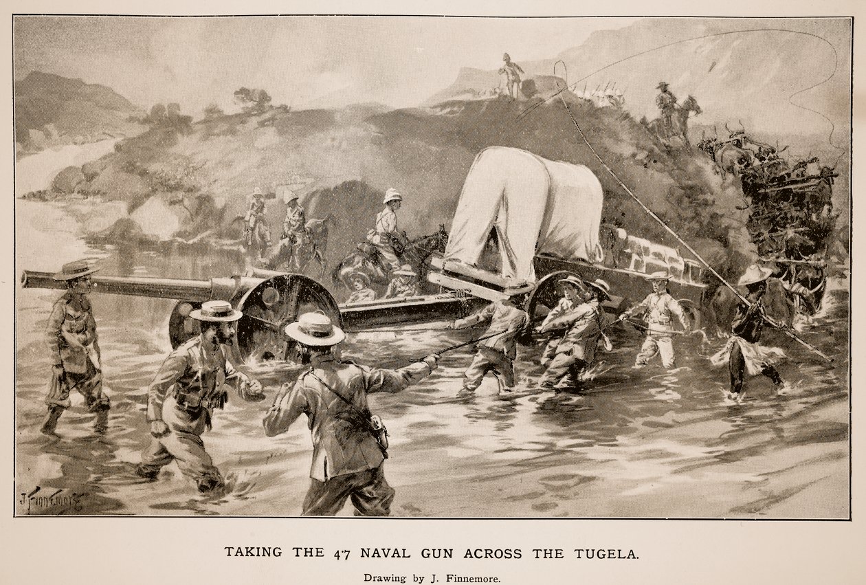 Pegando a arma naval 47 no Tugela de Joseph Finnemore