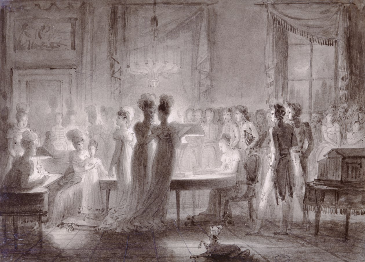 A Sala Meridiana no Palácio Pitti, 1813 de Joseph Franque