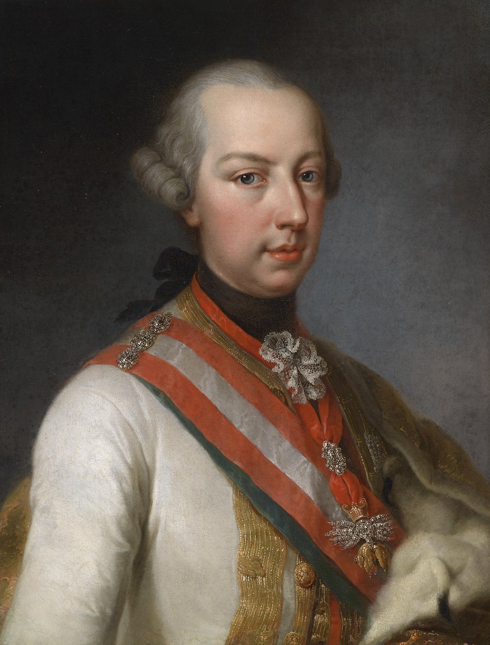 José II como co-regente de sua mãe de Joseph Hickel