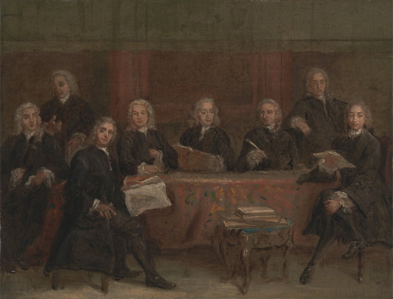 Estudo para um retrato de grupo de Joseph Highmore