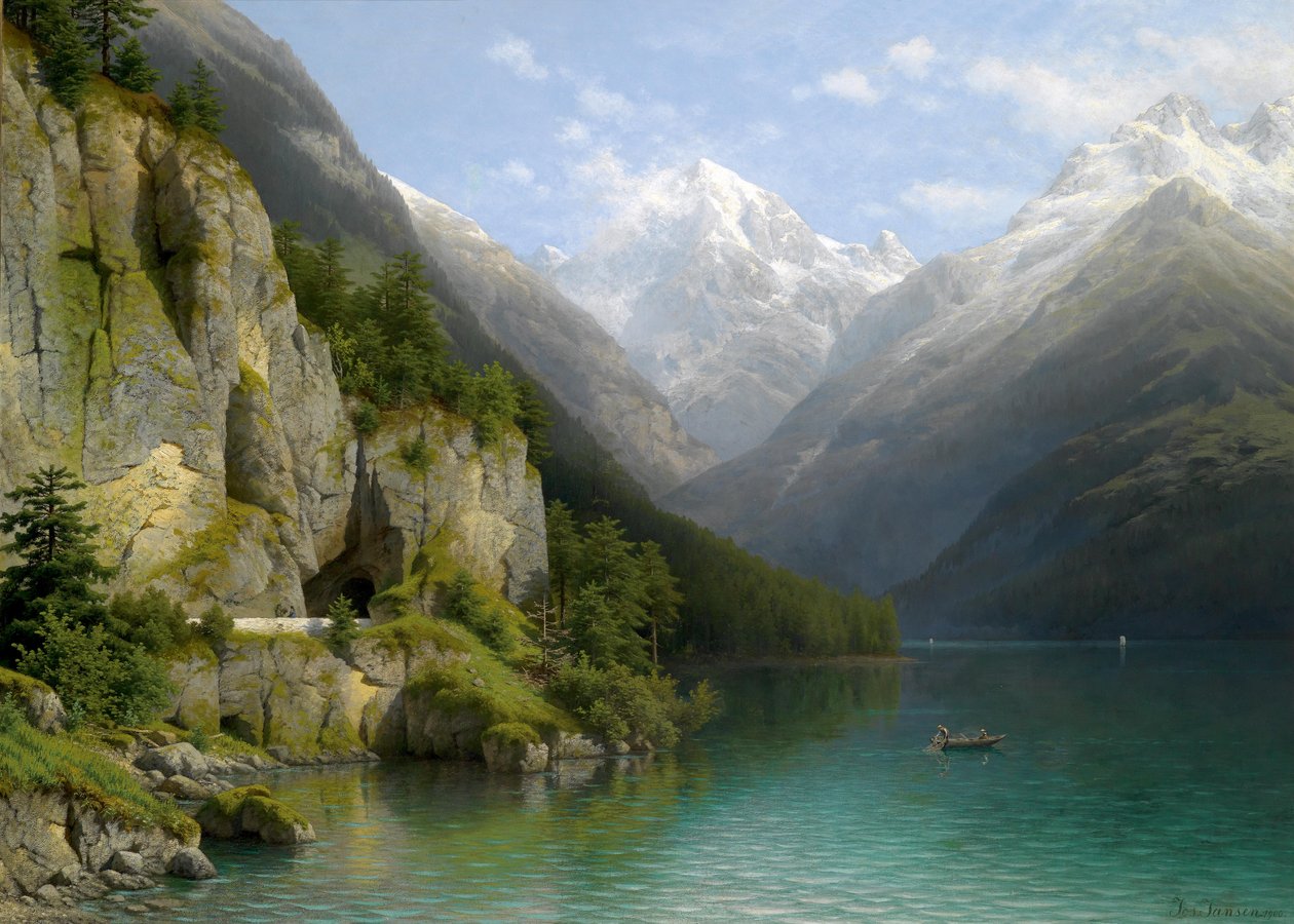 Vista, de, lago, lucerne de Joseph Jansen