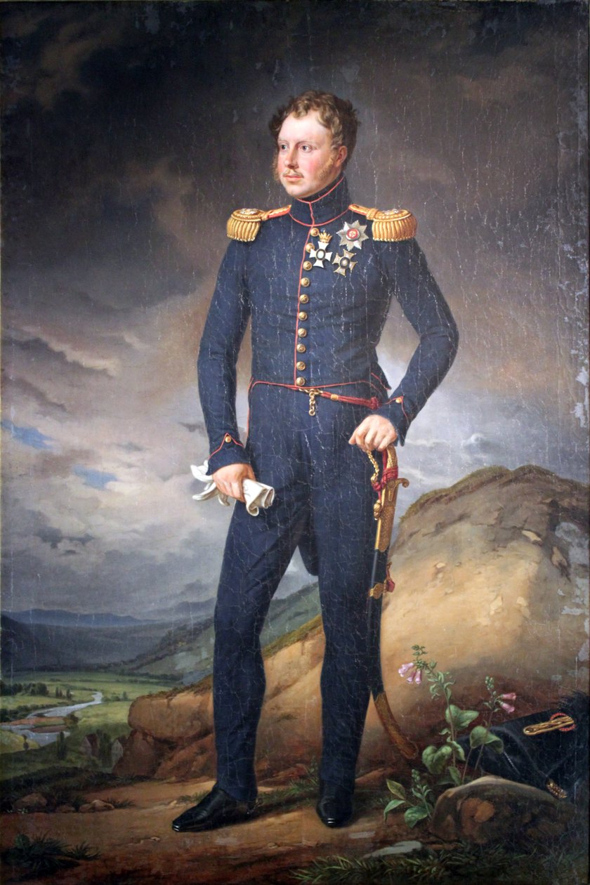William I como general vitorioso de Joseph Carl Stieler