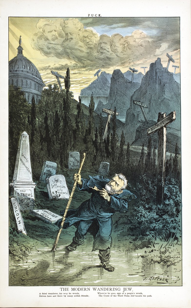 O Judeu Errante Moderno, 1880 de Joseph Keppler