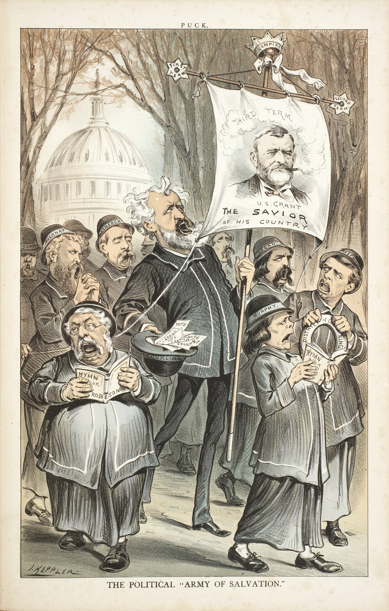 O Exército Político de Salvação, 1880 de Joseph Keppler