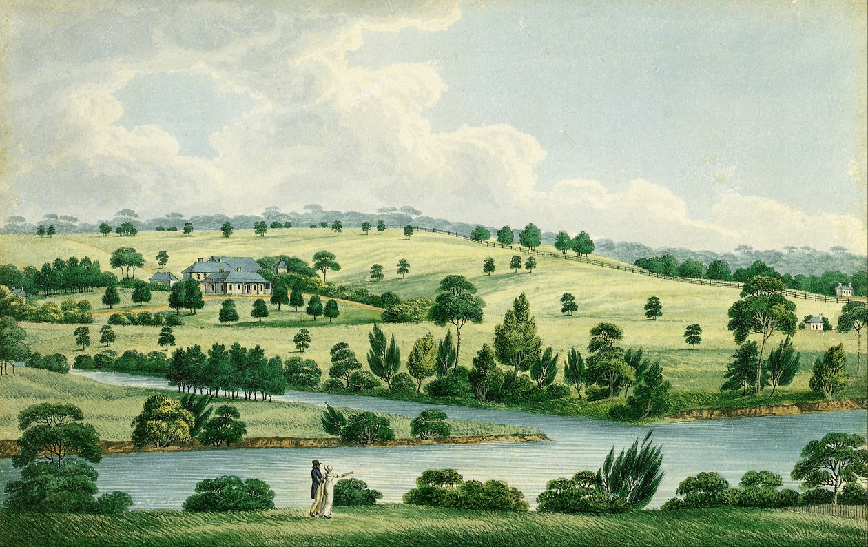 Residência de John Macarthur Esq perto de Parramatta NSW de Joseph Lycett