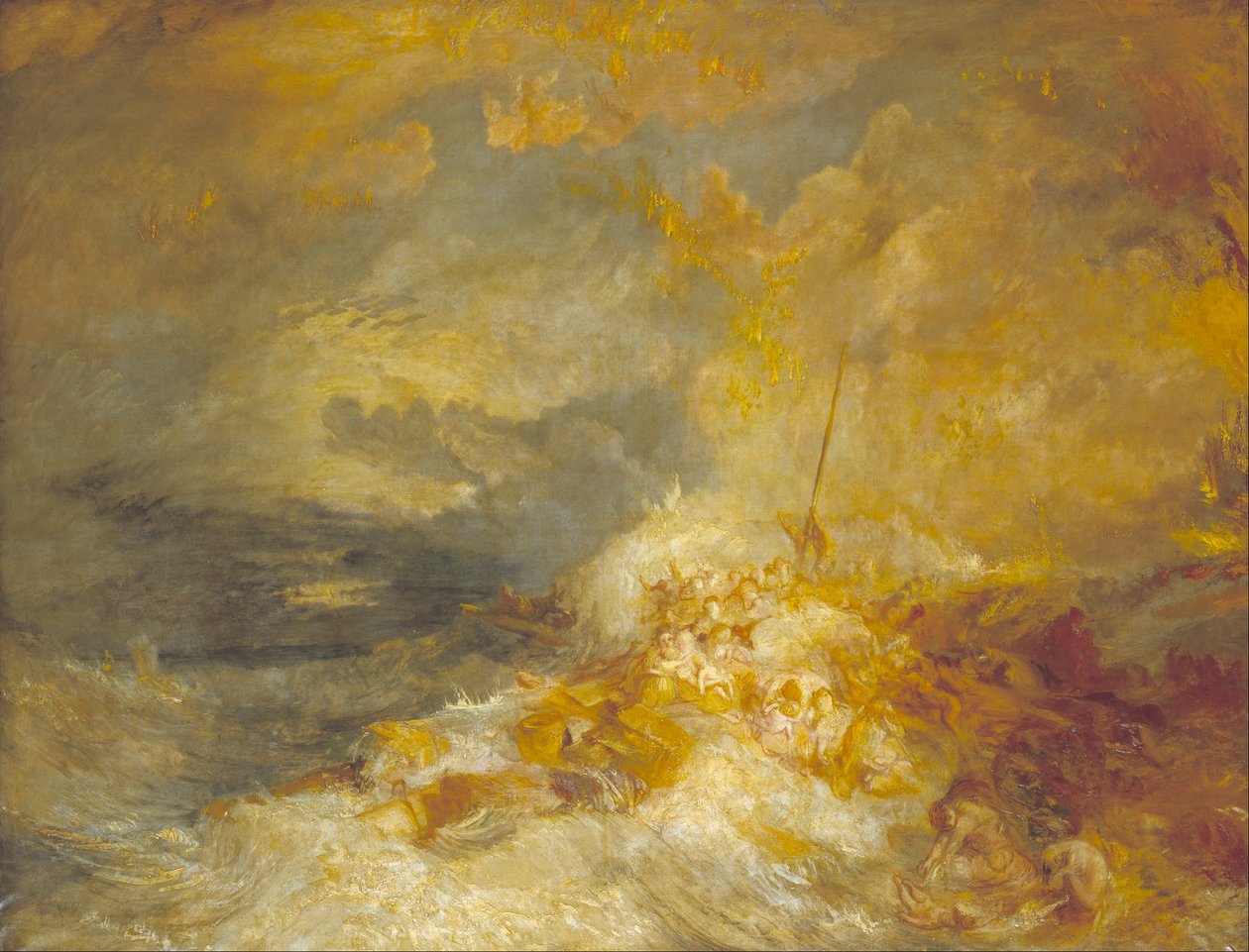 Um desastre no mar de Joseph Mallord William Turner