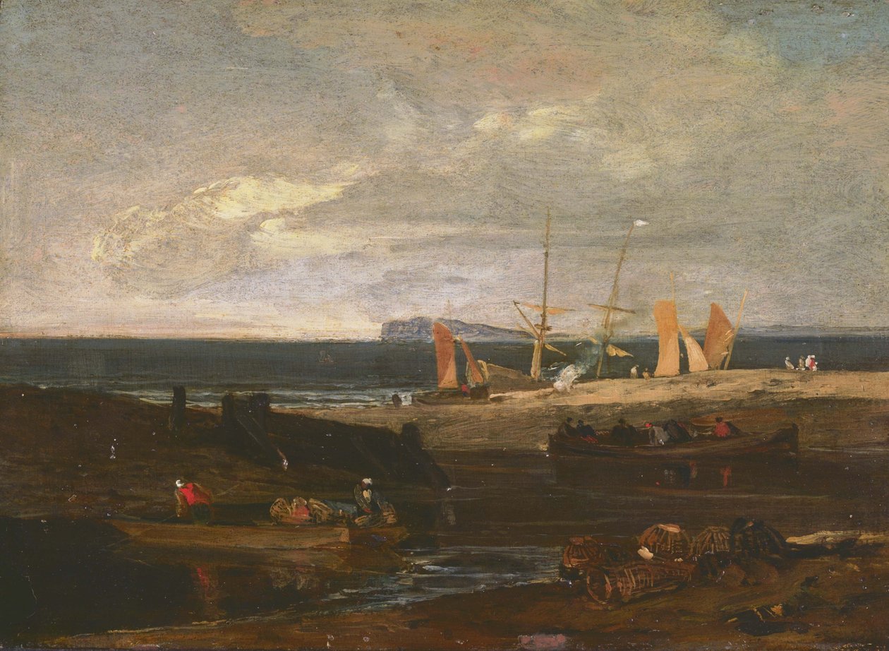 Uma cena na costa inglesa de Joseph Mallord William Turner