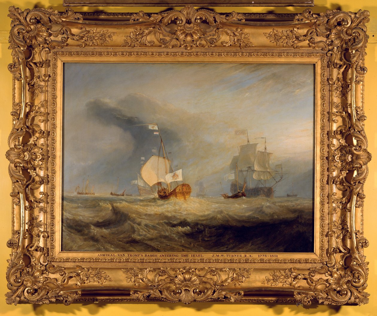 Barca do Almirante Van Tromp na Entrada do Texel, 1645, 1831 de Joseph Mallord William Turner