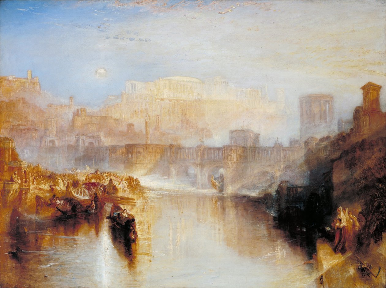 Roma antiga; Desembarque Agripina com as Cinzas do Germânico de Joseph Mallord William Turner