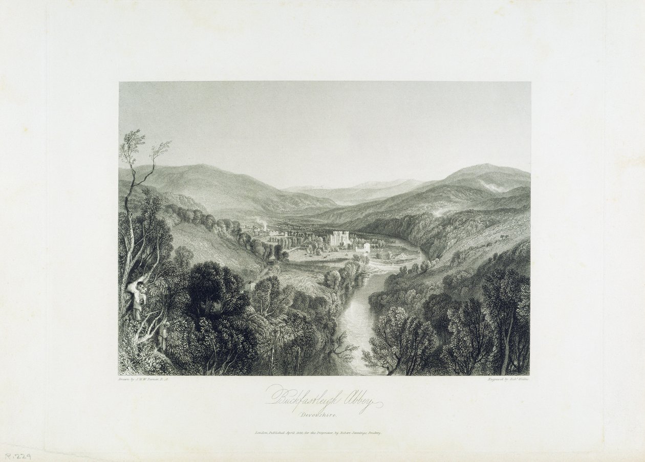 Abadia de Buckfastleigh, Devon, cerca de 1826 de Joseph Mallord William Turner