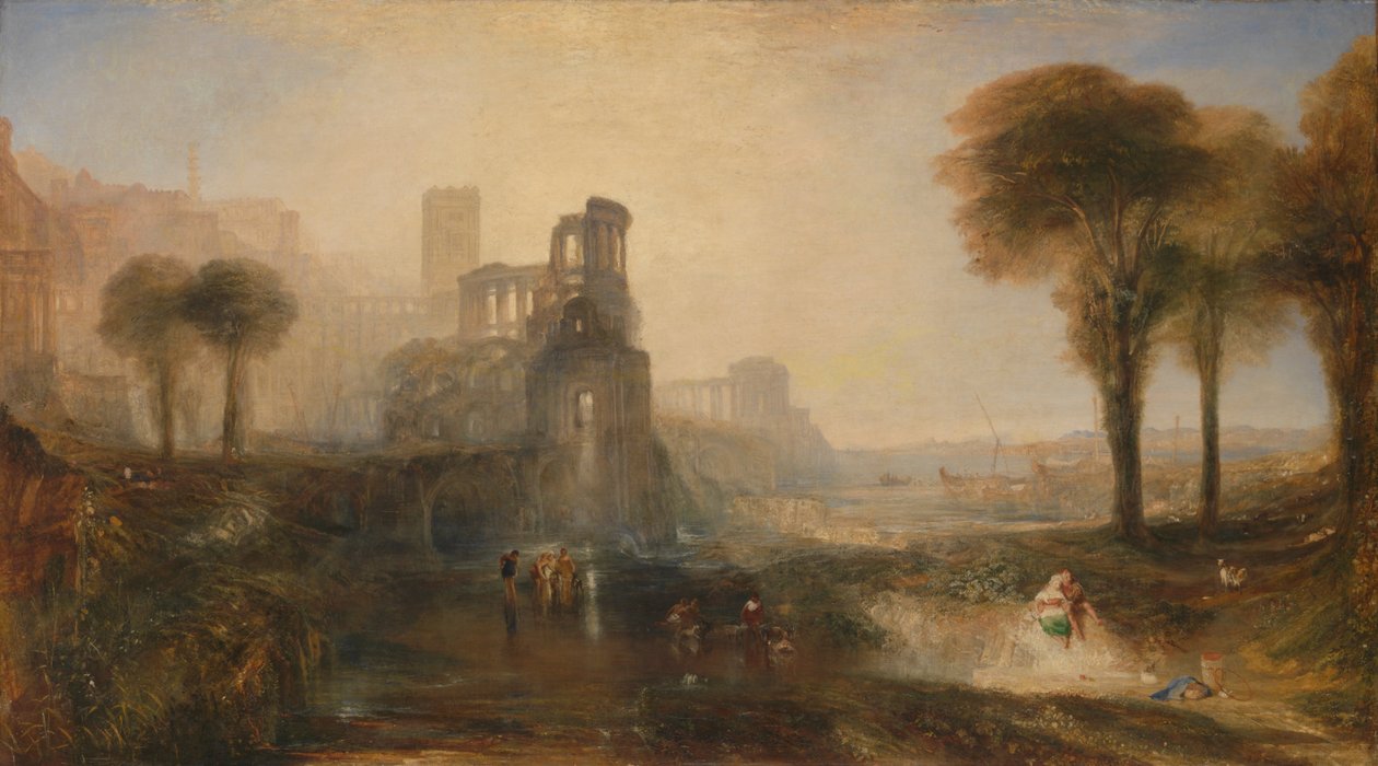 Palácio e ponte de Calígulas de Joseph Mallord William Turner