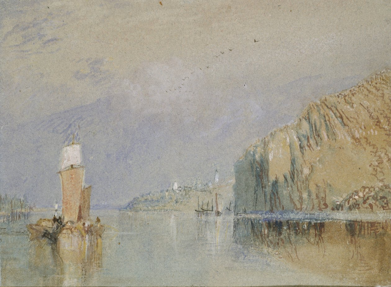 Coteaux de Mauves, c.1830 de Joseph Mallord William Turner
