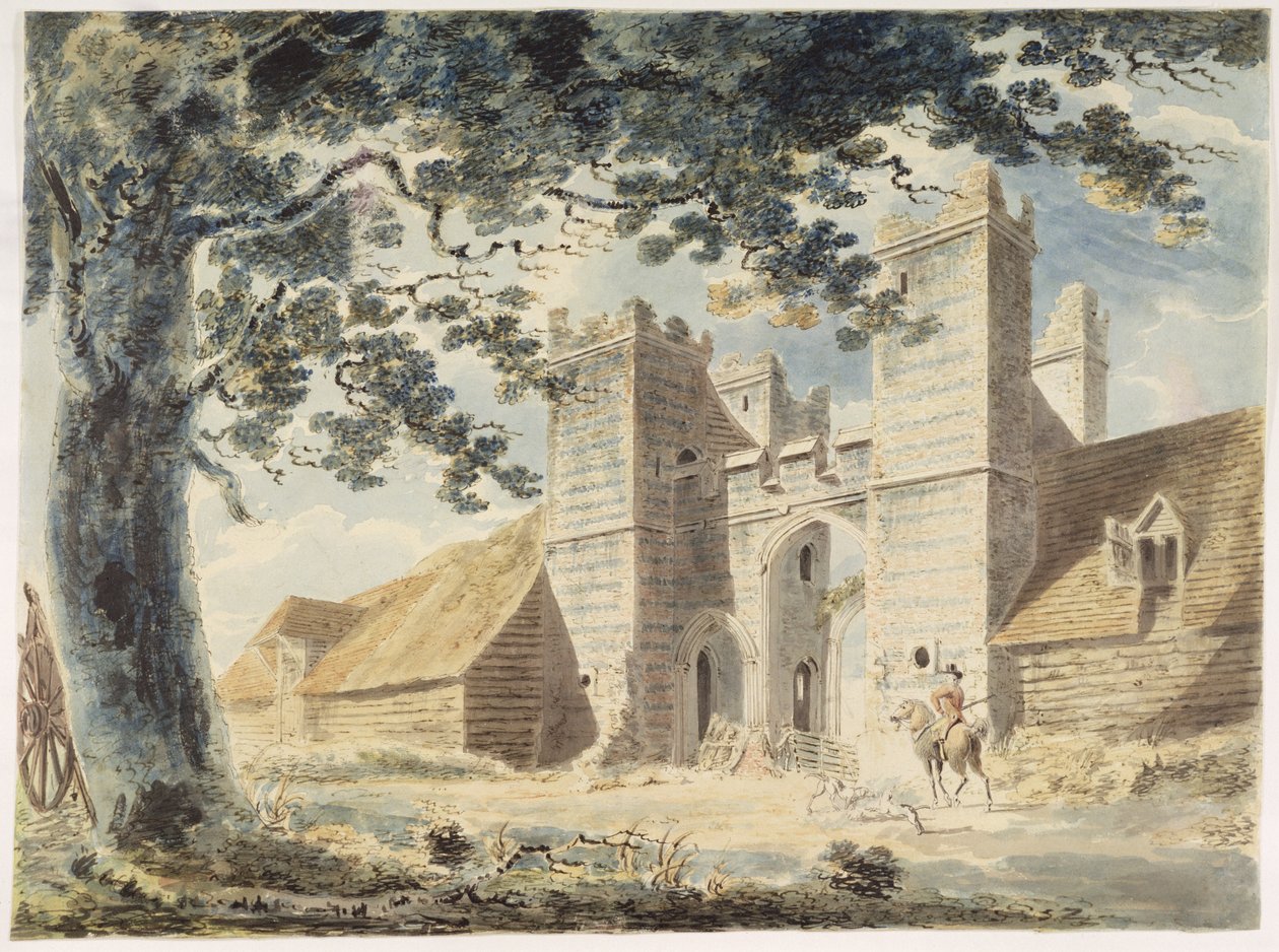 Dent de Lion, Margate, c.1791 (wc sobre grafite com caneta e tinta sobre papel) de Joseph Mallord William Turner