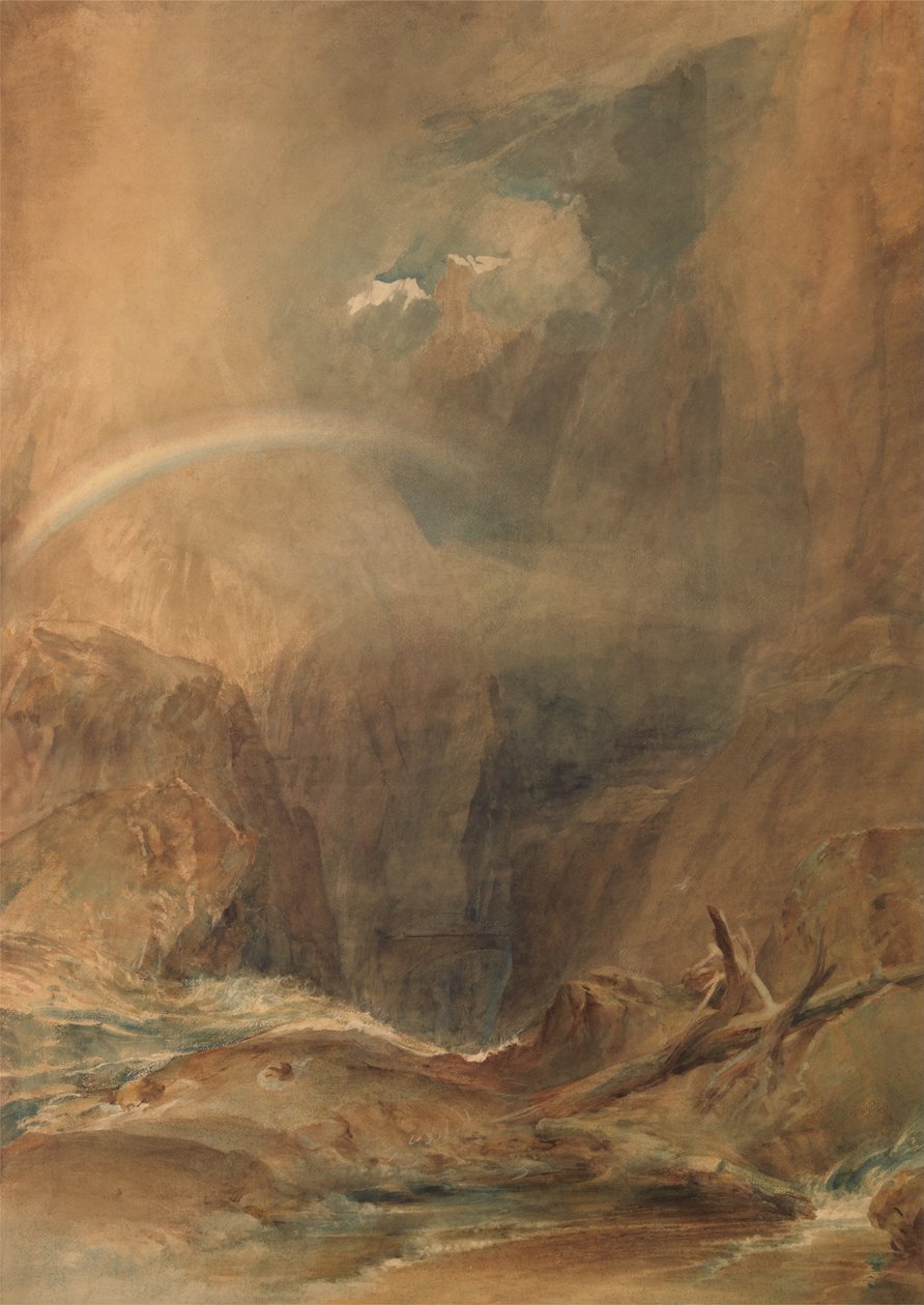 Devils Bridge, Saint Gotthards Pass de Joseph Mallord William Turner